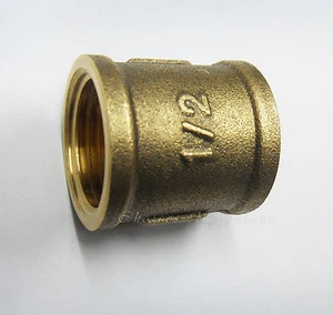 MESSING ANSCHLUSS STECKSCHLÜSSEL ADAPTER 1/2 ZOLL BUCHSE AUF BUCHSE (3ER/6ER PACK) - Bild 1 von 1