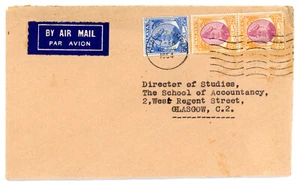 1954 Malaya Selangor cover to Glasgow with Kuala Lumpur machine mark - Picture 1 of 2