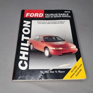 Chilton Ford Taurus Sable 1986-95 Repair Manual 26700 Tune Up Service Guide 1995 - Picture 1 of 21