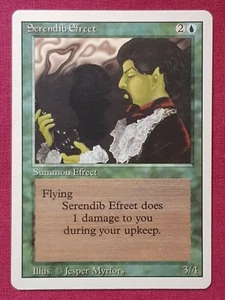 Magic The Gathering REVISED SERENDIB EFREET green card MTG - Picture 1 of 2