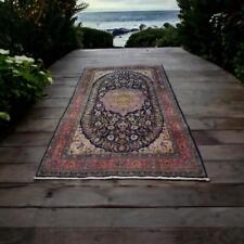 4'6 x 7'5 High KPSI S Antique Vintage Handmade Oriental Carpet Wool Area Rug 5x7