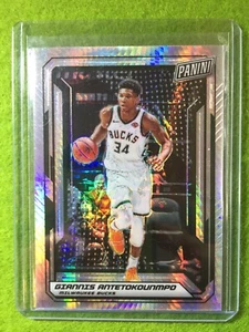 GIANNIS ANTETOKOUNMPO PRIZM CARD BUCKS SP /99 REFRACTOR 2019 The National VIP - Picture 1 of 12