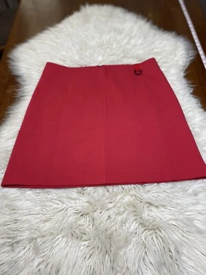 Falda Kenneth Cole New York Puré de Tomate con Espalda Negra Cremallera TALLA L Foto 1 de 4