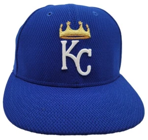 NEW ERA 59FIFTY MÜTZE KAPPE KANSAS CITY KC ROYALS 7 3/8 MLB AUTHENTISCHE DIAMANTENÄRA - Bild 1 von 13