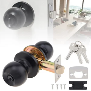 Cerradura de puerta interior/exterior con llave dormitorio baño 1,18"-1,97"" grosor - Imagen 1 de 11