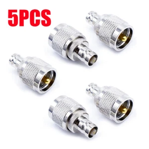 5 PCS BNC Female to UHF Male PL-259 Coax Cable RF Adapter Connector US# - Picture 1 of 7