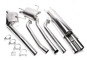 TA EDELSTAHL SPORTAUSPUFF-ANLAGE AB KAT 2 X 76MM + ABE - OPEL OMEGA B 6-ZYLINDER - Afbeelding 1 van 1