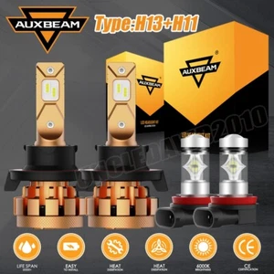 For Nissan Sentra 2004-2012 AUXBEAM LED Headlight High/Low+Fog Bulbs Combo 6000K - Imagen 1 de 12