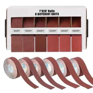 Emery Cloth Roll 6 Grits Abrasive Sand Paper80#150#240#320#400#600 Grit Sand - Picture 1 of 7