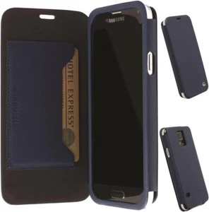 Krusell Malmö Etui en Simili Cuir pour Samsung Galaxy S5 Bleu - Photo 1 sur 4