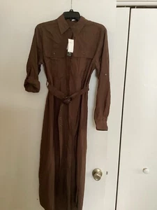 Women’s Banana Republic Brown Maxie Dress S NWT - Picture 1 of 4