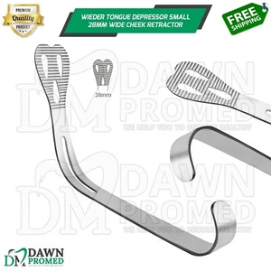 Wieder Tongue Depressor Small 28mm Wide Cheek Retractor Dental Oral Instruments - Picture 1 of 8