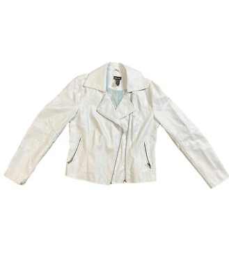 Authentic Light Blue Leather Jacket - Image 1 of 3