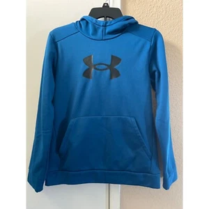 Under Armour Felpa con Cappuccio Logo Gioventù Grande Blu - Foto 1 di 13