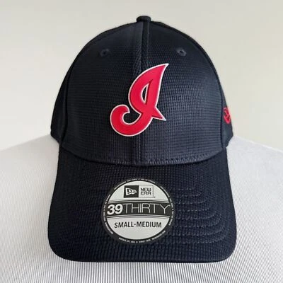 New Era Cleveland Indians Fitted Stretch Hat Cap Size Small Medium Mens Womens - Image 1 of 4