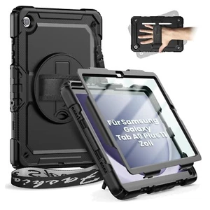 Hülle für Galaxy Tab A9 Plus 11 Zoll 2023 stoßfest mit Displayschutz 360° Dre... - Bild 1 von 12