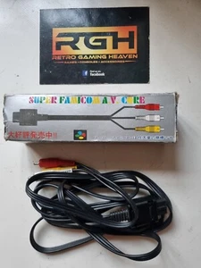 OFFICIAL SCART LEAD SUPER FAMICOM NINTENDO JAP SNES BOXED RARE WORKS MINT CABLE - Picture 1 of 6