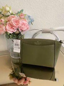 Kate Spade Monica Leather Crossbody Bag Purse Handbag (ENCHANTED GREEN) - Picture 1 of 8