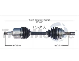 CV Joint Axle Shaft Assembly Front Driver or Passenger Side For 4Runner Tacoma - Picture 1 of 5