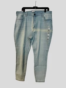 Pantalones de mezclilla Rue 21 Rue+ Ultimate elásticos tiro medio lavado claro para mujer talla 22 nuevos con etiquetas - Imagen 1 de 7