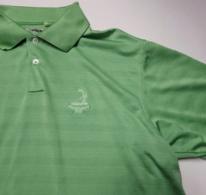 Pinehurst By Adidas Golf Shirt Green Polo Golf Shirt US OPEN Medium NWOT - Picture 1 of 10