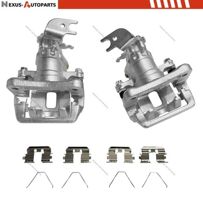 Pair Rear Brake Calipers w/ Bracket for Acura TSX 2008 - 2012 Honda Accord New Foto 1 de 4