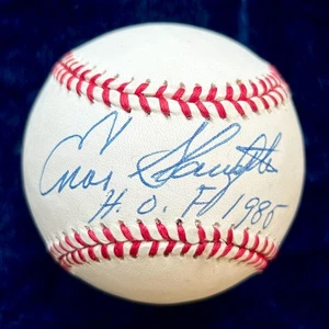 Enos Slaughter "H.O.F. 1985" Signed Official American League Baseball. PSA - Picture 1 of 2