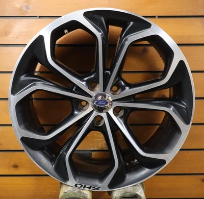 20" FORD TAURUS SHO 2013-2019 FACTORY OEM WHEEL RIM MACHINED BLACK 3926 - Image 1 of 4