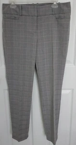 THE LIMITED Women's "The New Drew" Gray Plaid Dress Pants Sz 8 - 30" Inseam - Picture 1 of 17