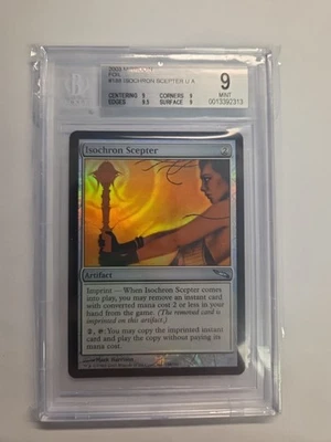 Isochron Scepter Foil Mirrodin MTG Magic the Gathering BGS 9 VINTAGE 2003 Mint - Image 1 of 4