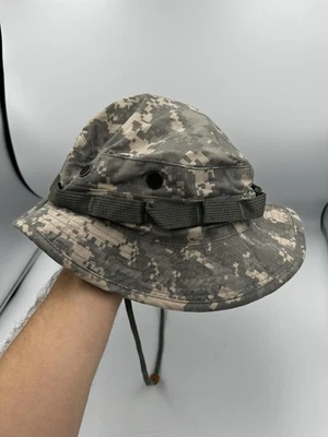 Sombrero Tru-Spec Sun ACU Boonie Ripstop Talla 7 3/4 Militar Camuflaje Nylon Algodón EE. UU. Foto 1 de 4