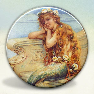 Serene Mermaid Pocket Mirror tartx - Picture 1 of 3