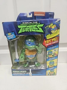 Nickelodeon Babble Head Loudmouth Leo 5-Inch Figure Train 'N Battle TMNT Turtles - Picture 1 of 5