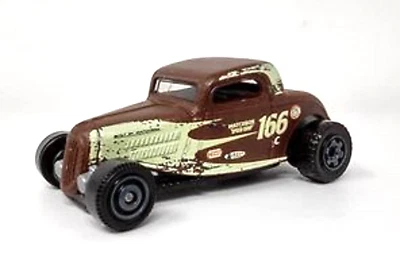Matchbox 2017 Mattel 1933 Ford Coupe No 166 Brown Hot Rod Diecast - Image 1 of 4