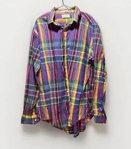 VINTAGE Saddlebred Single Needle Tailored Striped Button Shirt sz XL retro Color - Picture 1 of 14