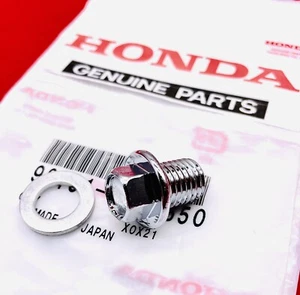 HONDA OIL DRAIN BOLT PLUG PCX125 PCX150 C125 SUPER CUB ADV150 ADV160 OEM - Picture 1 of 3