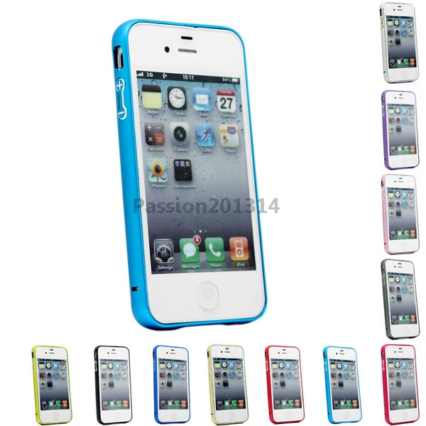 Funda Rígida Metal Aluminio Marco Parachoques Para Apple iPhone 4 4S 4G Foto 1 de 1