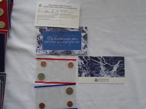 1987 Uncirculated United States Mint Coin Set 12 Coins Philadelphia & Denver - Picture 1 of 3