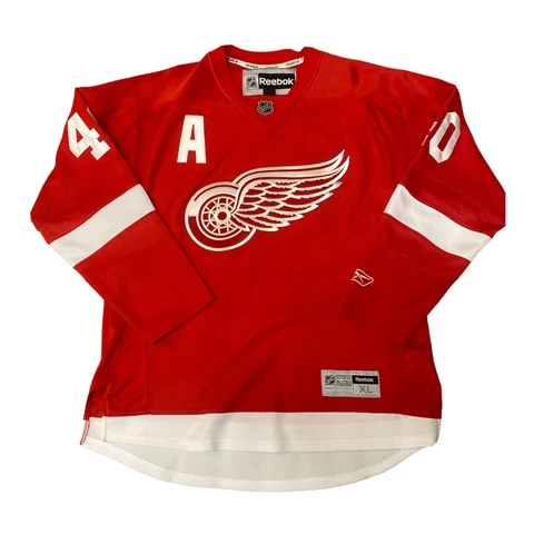 Reebok Henrik Zetterberg Detroit Red Wings NHL Hockey Jersey Red Home Adult XL Cover