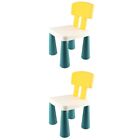  2 PCS Chairs Baby's Assembled Educational Building Blocks Small Stool Furniture