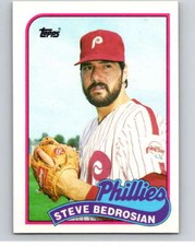 1989 Topps Baseball #20 Steve Bedrosian  Philadelphia Phillies 