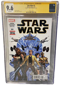 STAR WARS 1 CGC SS 9.6 NM+ 1ST PRINT WHITE PAGES JOHN CASSADAY SIG ✍️ REVAMPED