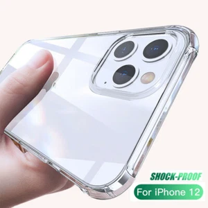 Funda Silicona Transparente Silicona Simple Cristal Para iPhone 16 15 14 13 12 Pro Max 11 8 - Imagen 1 de 12