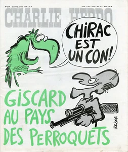 "CHARLIE HEBDO Nr. 374 vom 12.1.1978" REISER: GISCARD IM PAPAGEIENLAND - Bild 1 von 1