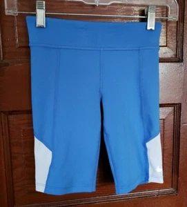 NWT NIKE Dri Fit Girl's XS Blue Gray Biker Training Shorts - Picture 1 of 4