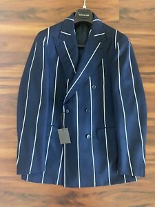 Lardini 38R/48IT double Breasted Blazer : NEW fits Like suitsupply