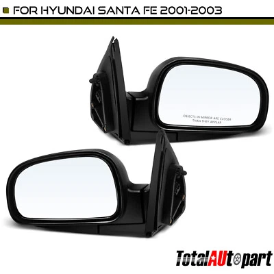 Espejo retrovisor plegable manual con ajuste eléctrico térmico 2 piezas para Hyundai Santa Fe 2001-2003 Foto 1 de 4