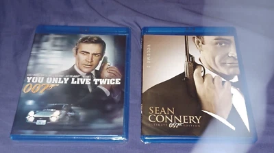 Lot of 2 BluRay 007 Sean Connery You Only Live Twice Diamonds Are Forever Foto 1 de 2