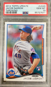 2014 Topps Update Jacob Degrom #US50 Throwing Rookie Card PSA 10 GEM MINT