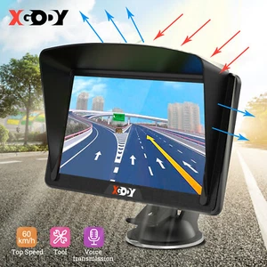 XGODY 7 Inch Sat Nav Car GPS Navigation Navigator System for Truck Bus Taxi POIs - Picture 1 of 13